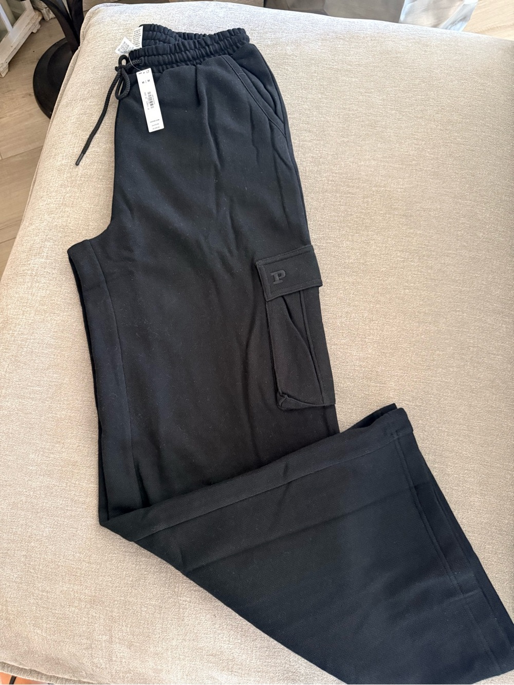 PINK Victoria's Secret Black Women’s Cargo Joggers